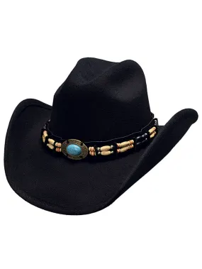 Bullhide FORTUNE 0581BL Fashion Felt Collection Hat Black