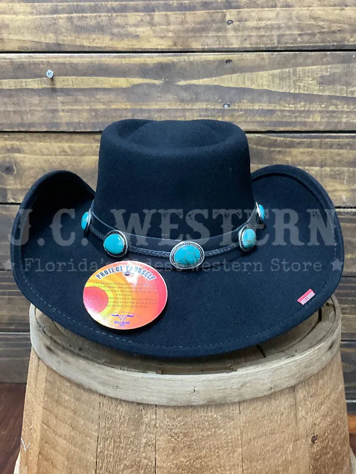 Bullhide KLAMATH 0865BL Fashion Felt Collection Hat Black