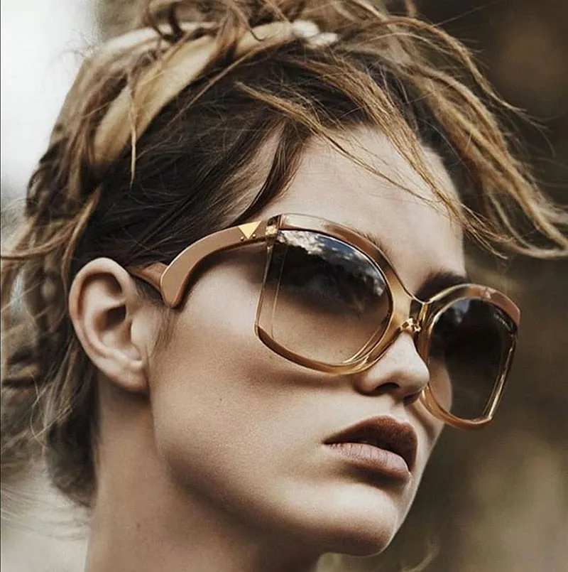 Butterfly's Style Gradient Square Sunglasses