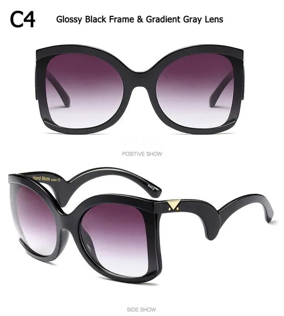 Butterfly's Style Gradient Square Sunglasses