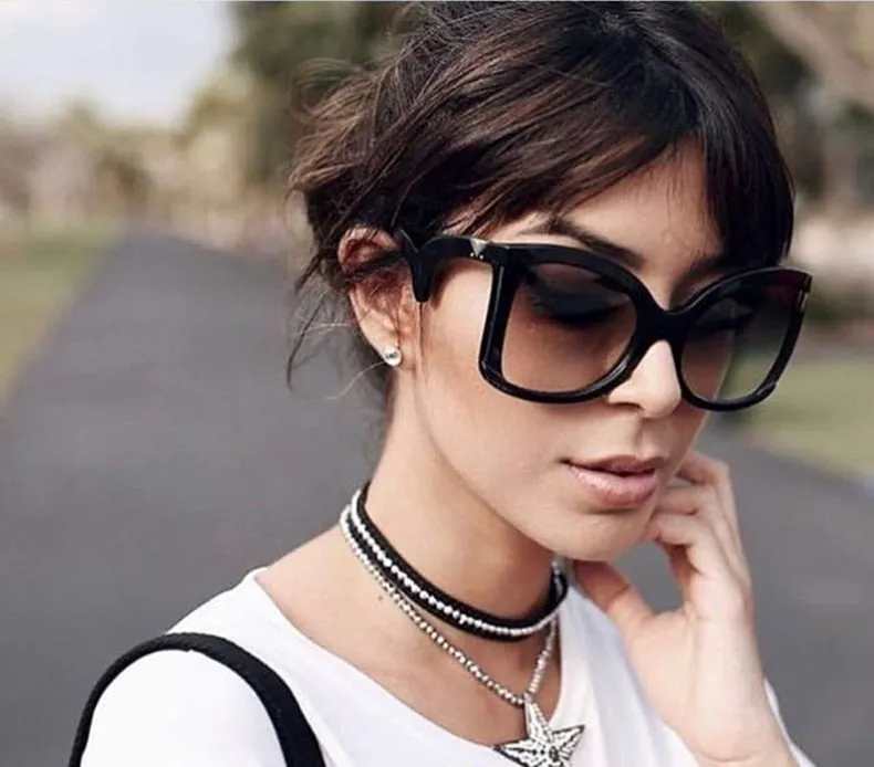Butterfly's Style Gradient Square Sunglasses