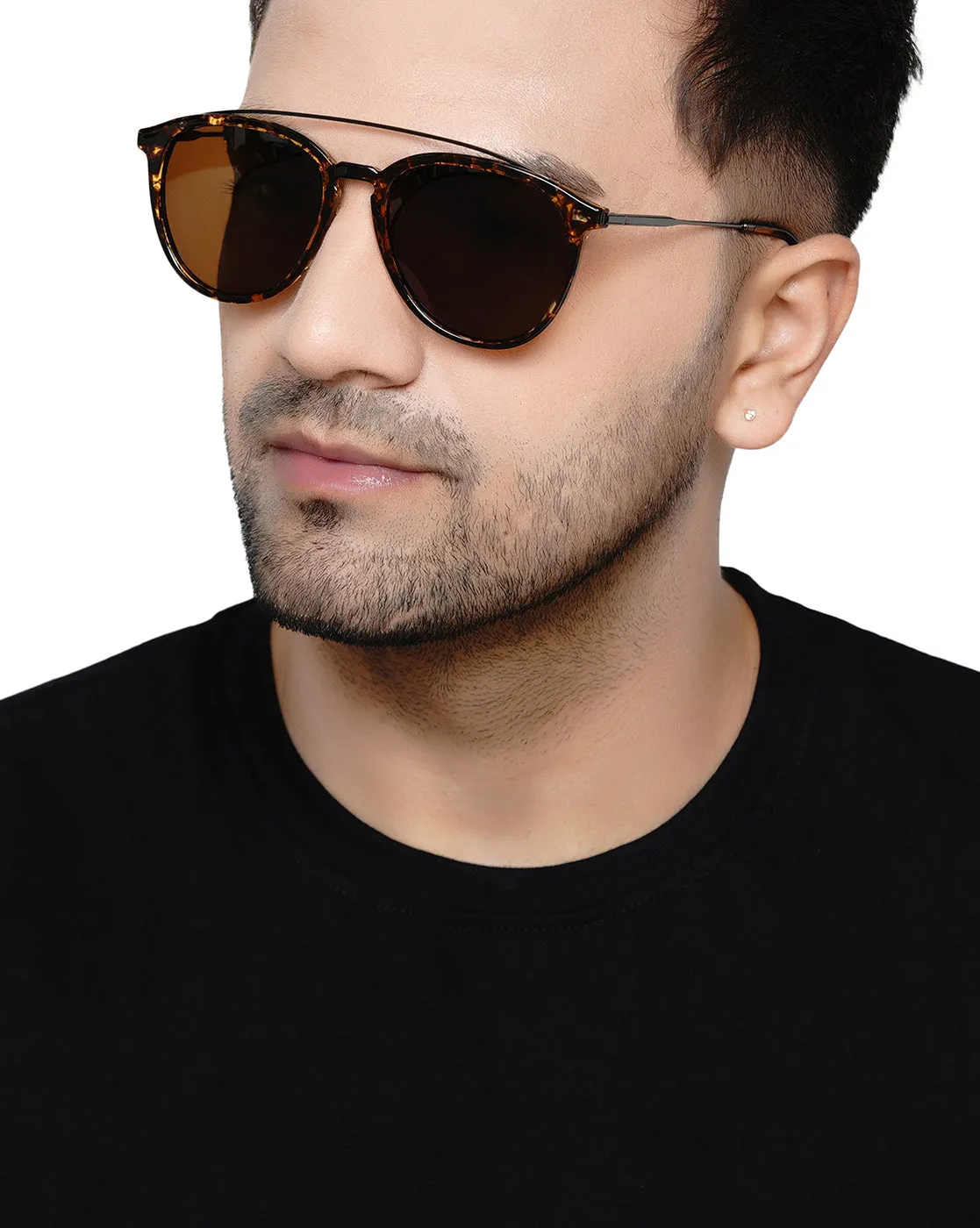 Carlton London Uv Protected Oval Sunglasses For Men