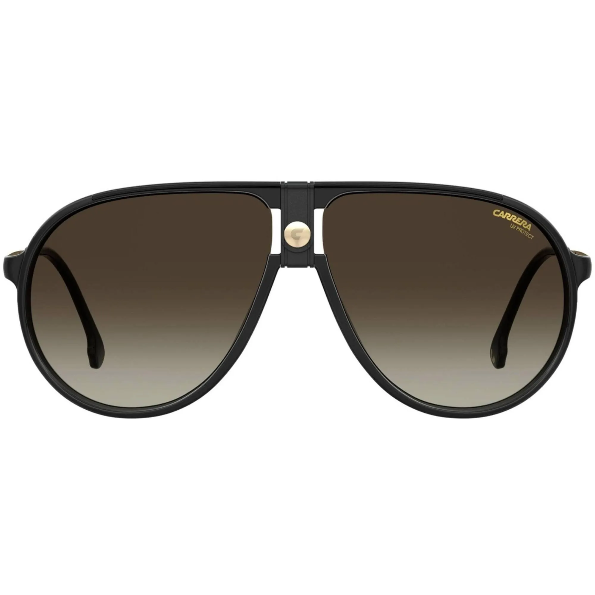 Carrera Unisex Sunglasses - Black Full Rim Frame Brown Gradient Lens | 1034/S 0807