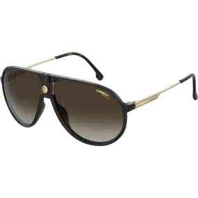 Carrera Unisex Sunglasses - Black Full Rim Frame Brown Gradient Lens | 1034/S 0807