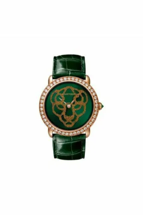 cartier revelation d'une panthere 37mm 18kt rose gold with diamonds unisex watch