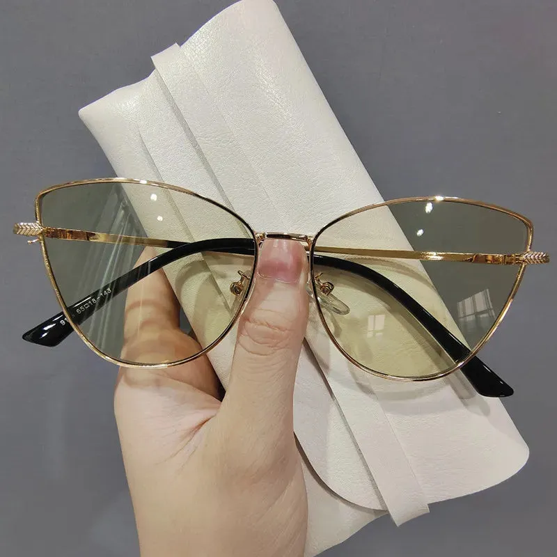 Cat Eye Frame Retro Sun Shades Women Sunglasses