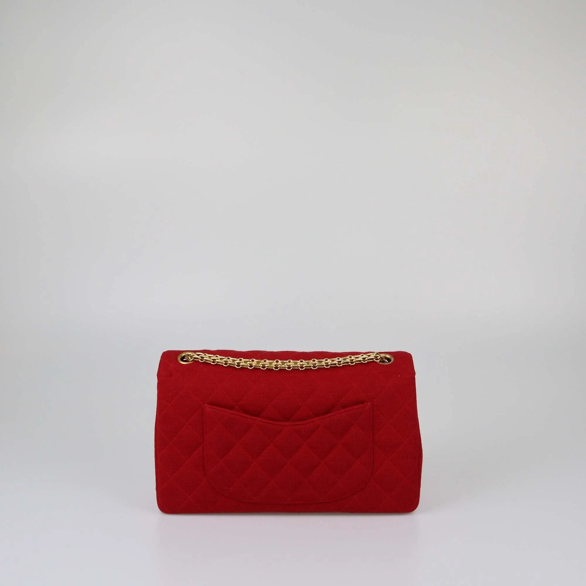 Chanel Red Quilted Medium Classic Flap Bag