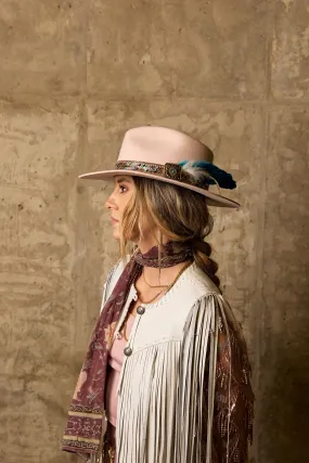 Charlie 1 Horse Powder Pink Hillbilly Hippie Hat