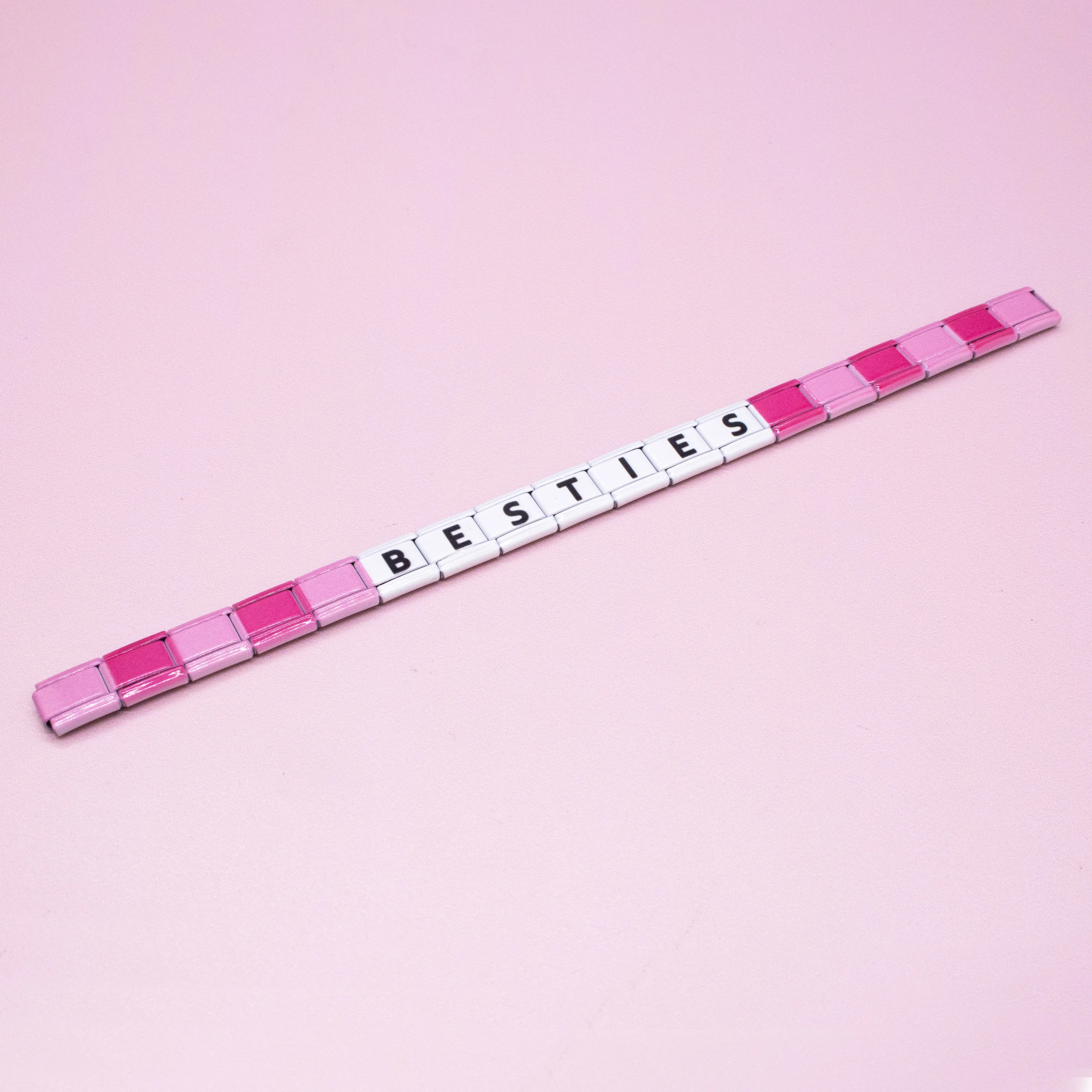 Charm Link Word Bracelet