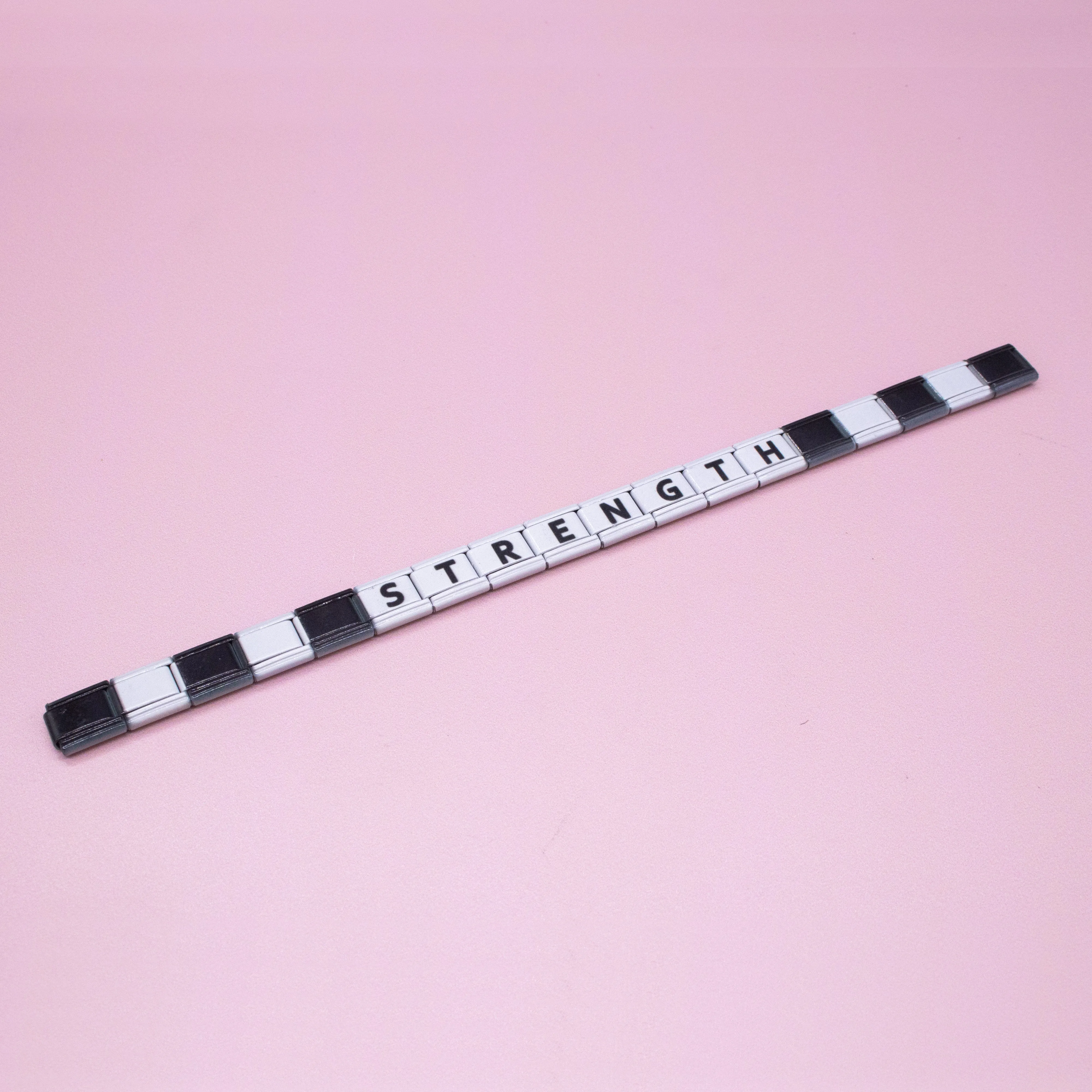 Charm Link Word Bracelet