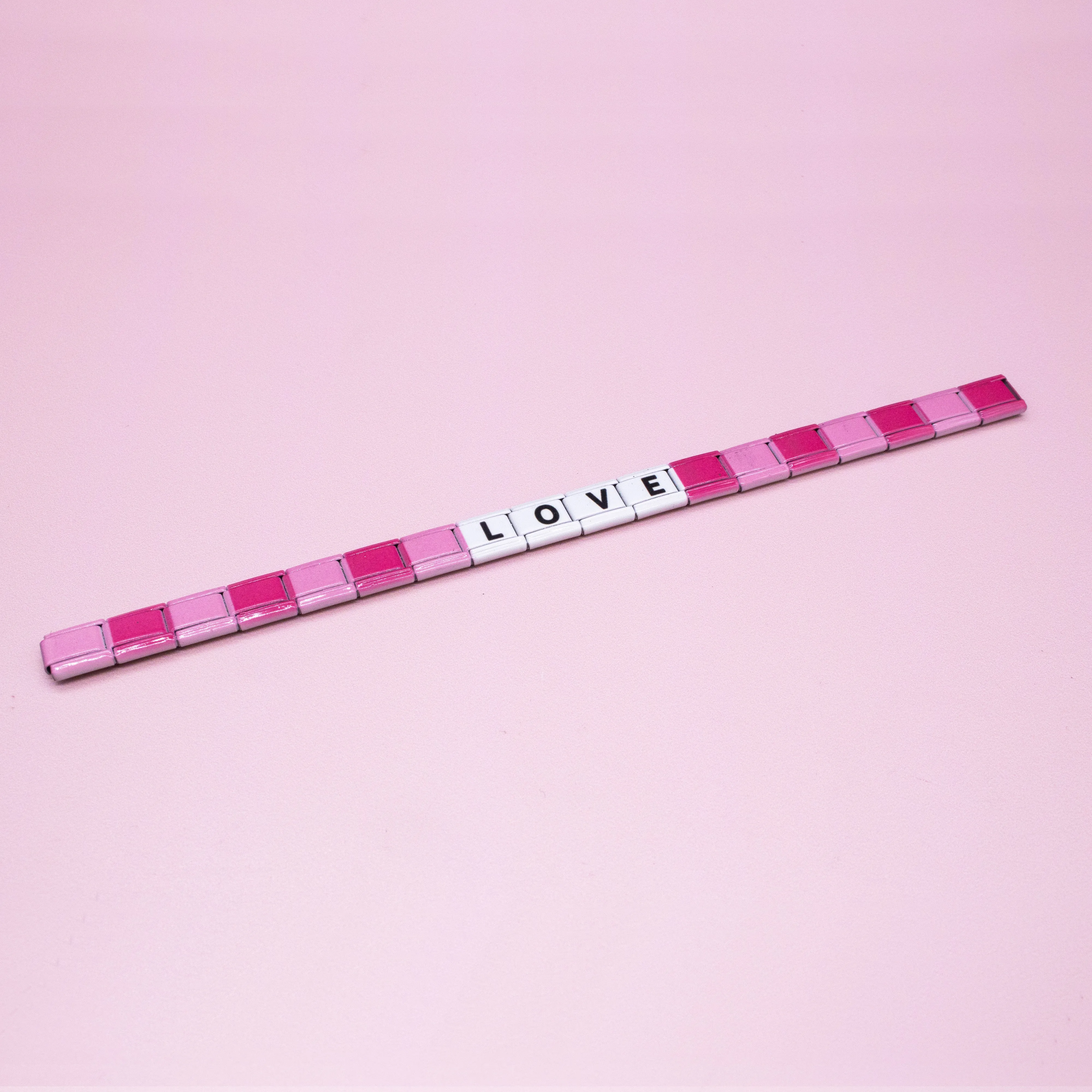 Charm Link Word Bracelet