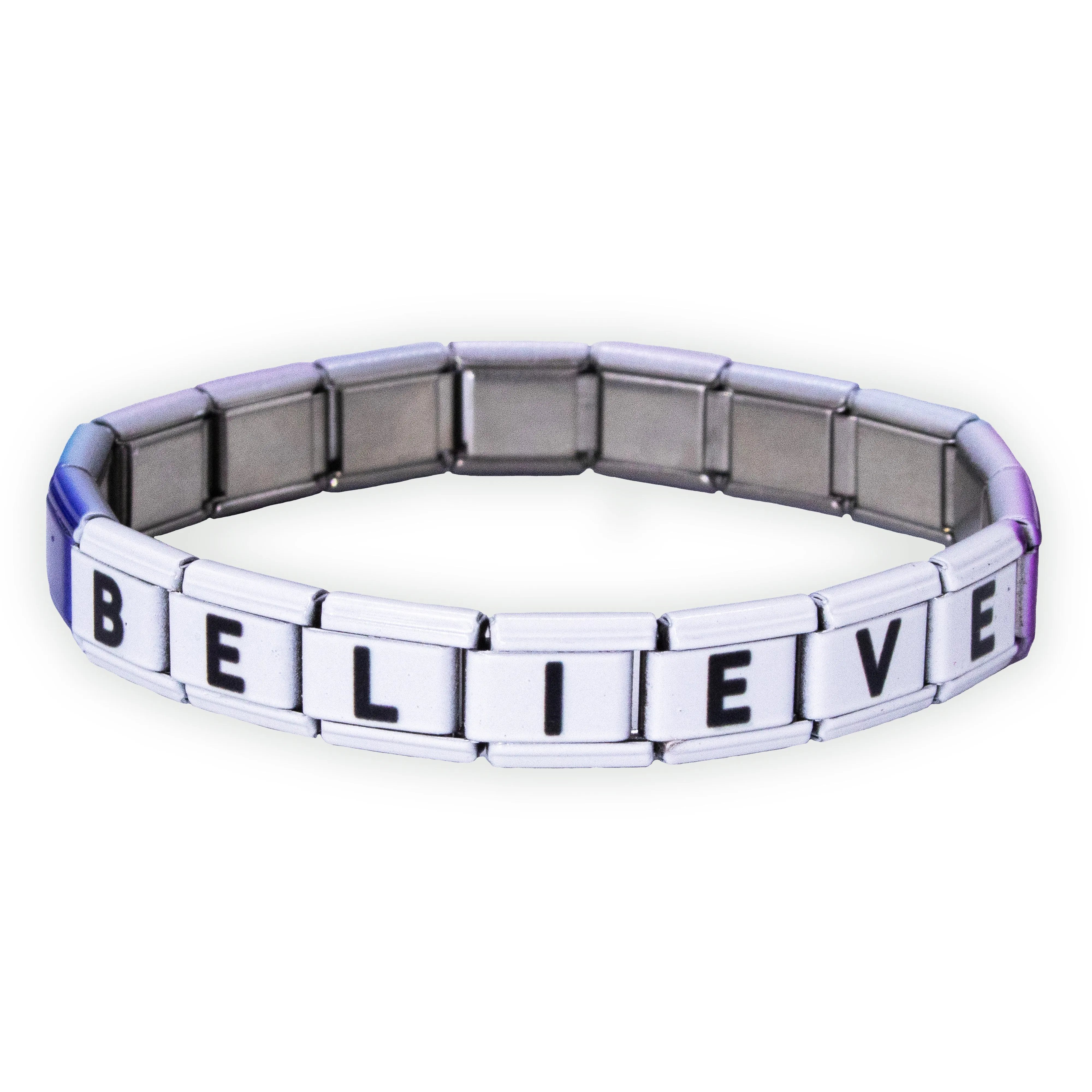 Charm Link Word Bracelet