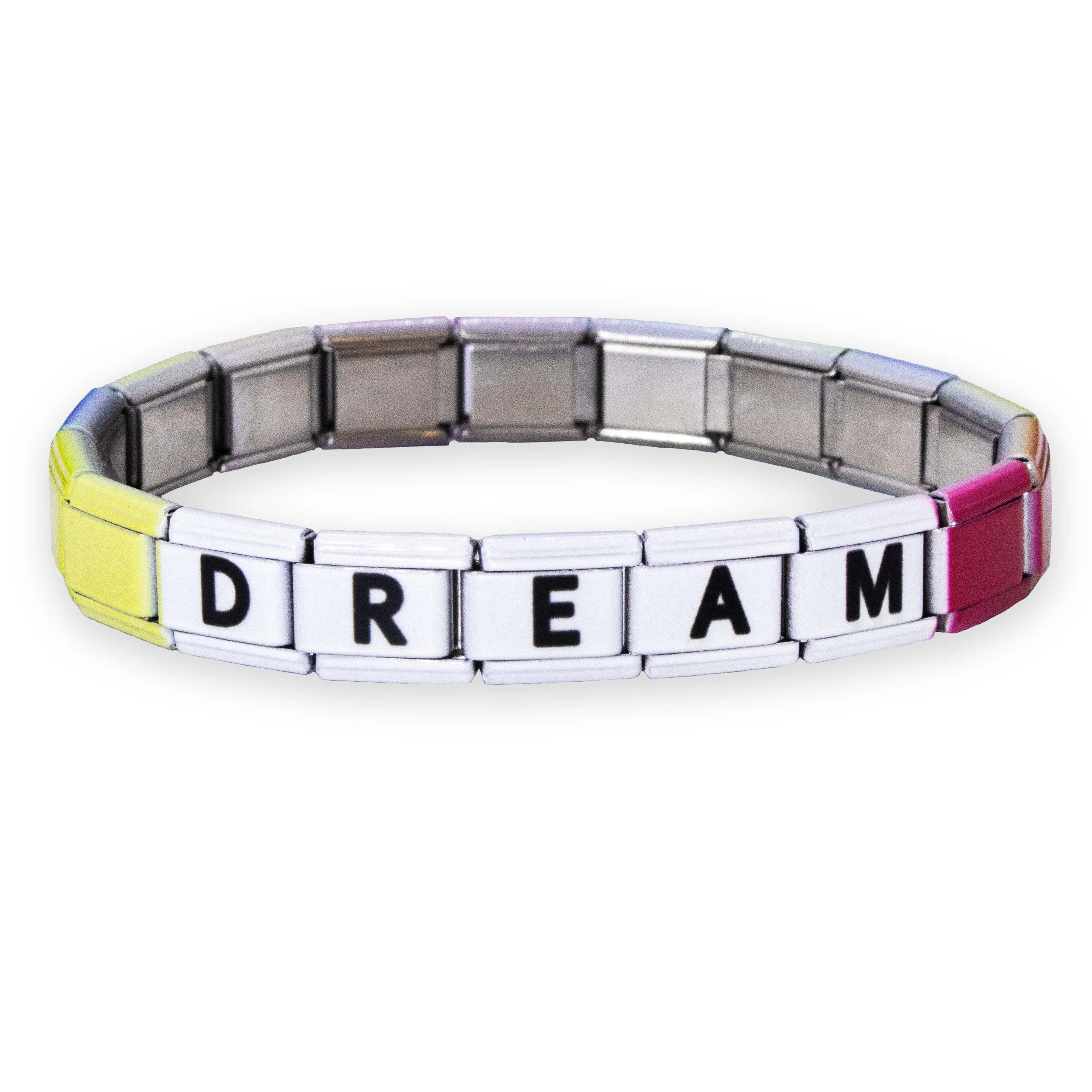 Charm Link Word Bracelet