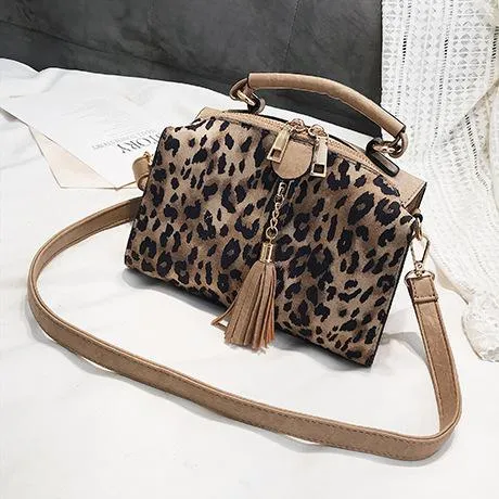 Christmas Gift Crossbody Bag Shoulder Women Leopard Handbags 2018 Casual Style Messenger Bag Lady Pu Tote Bags For Women Sac A Main Femme