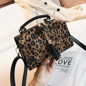 Christmas Gift Crossbody Bag Shoulder Women Leopard Handbags 2018 Casual Style Messenger Bag Lady Pu Tote Bags For Women Sac A Main Femme