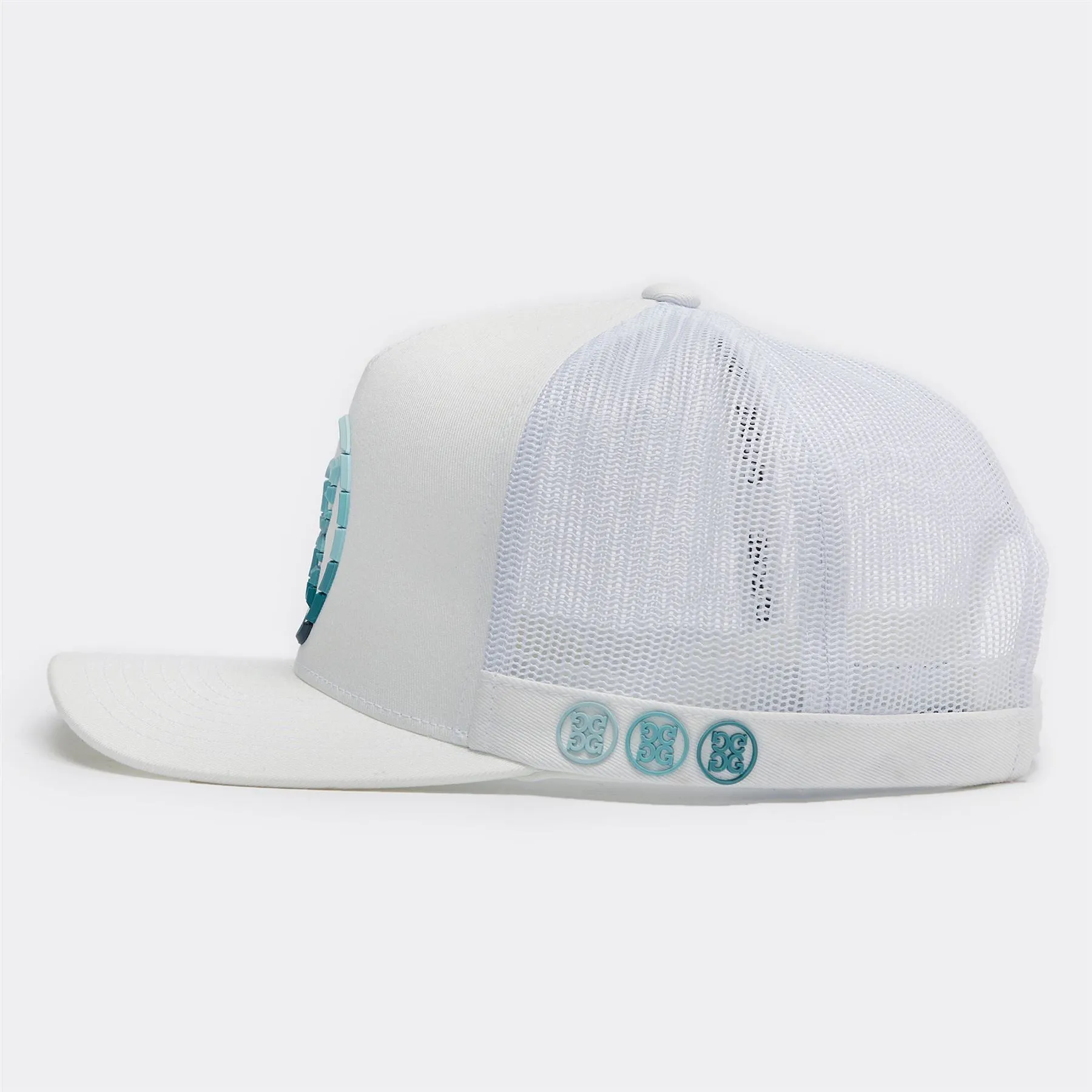 Circle G'S Ombre Interlock Knit Trucker Hat Snow - AW23