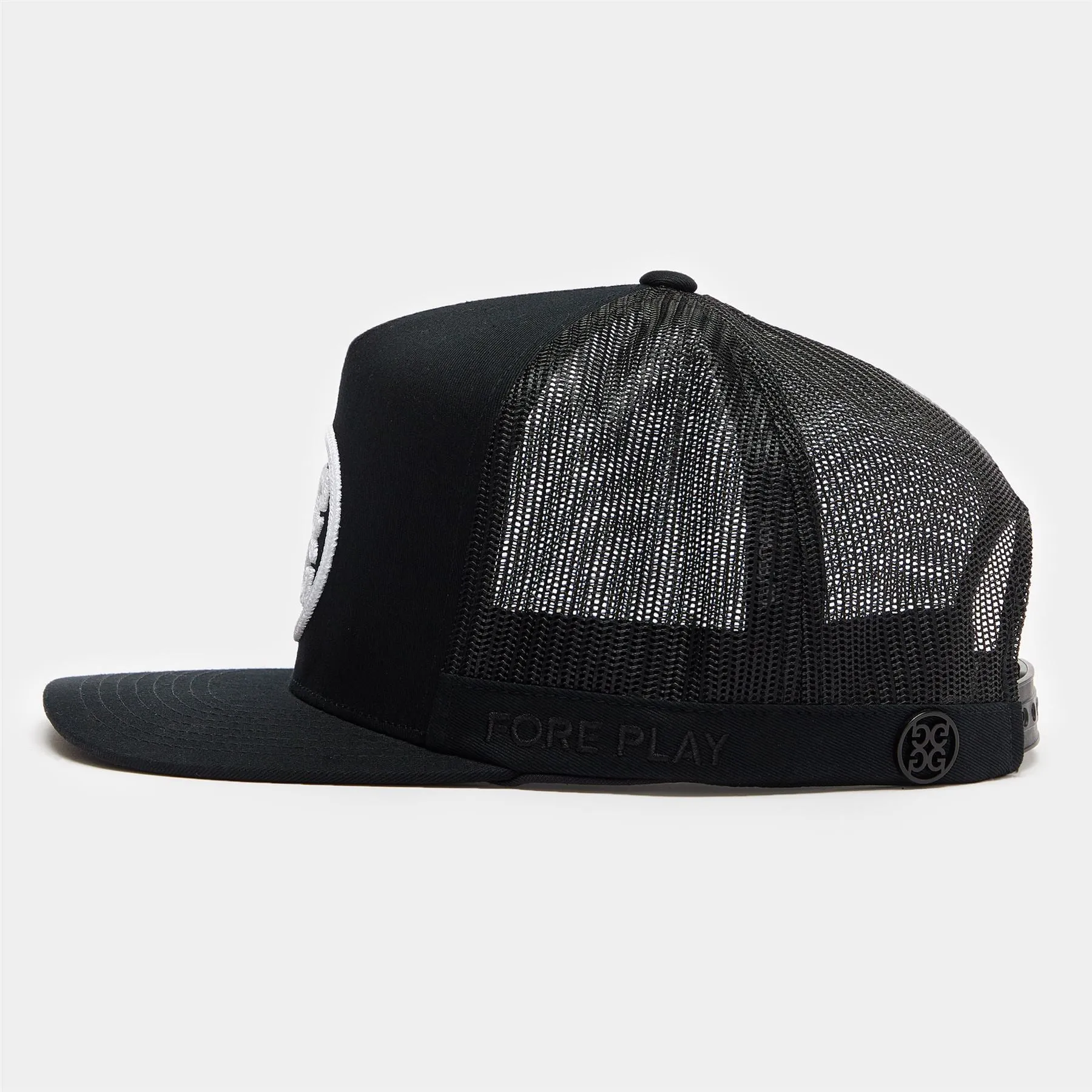 Circle G'S Tall Interlock Knit Trucker Hat Onyx - AW23