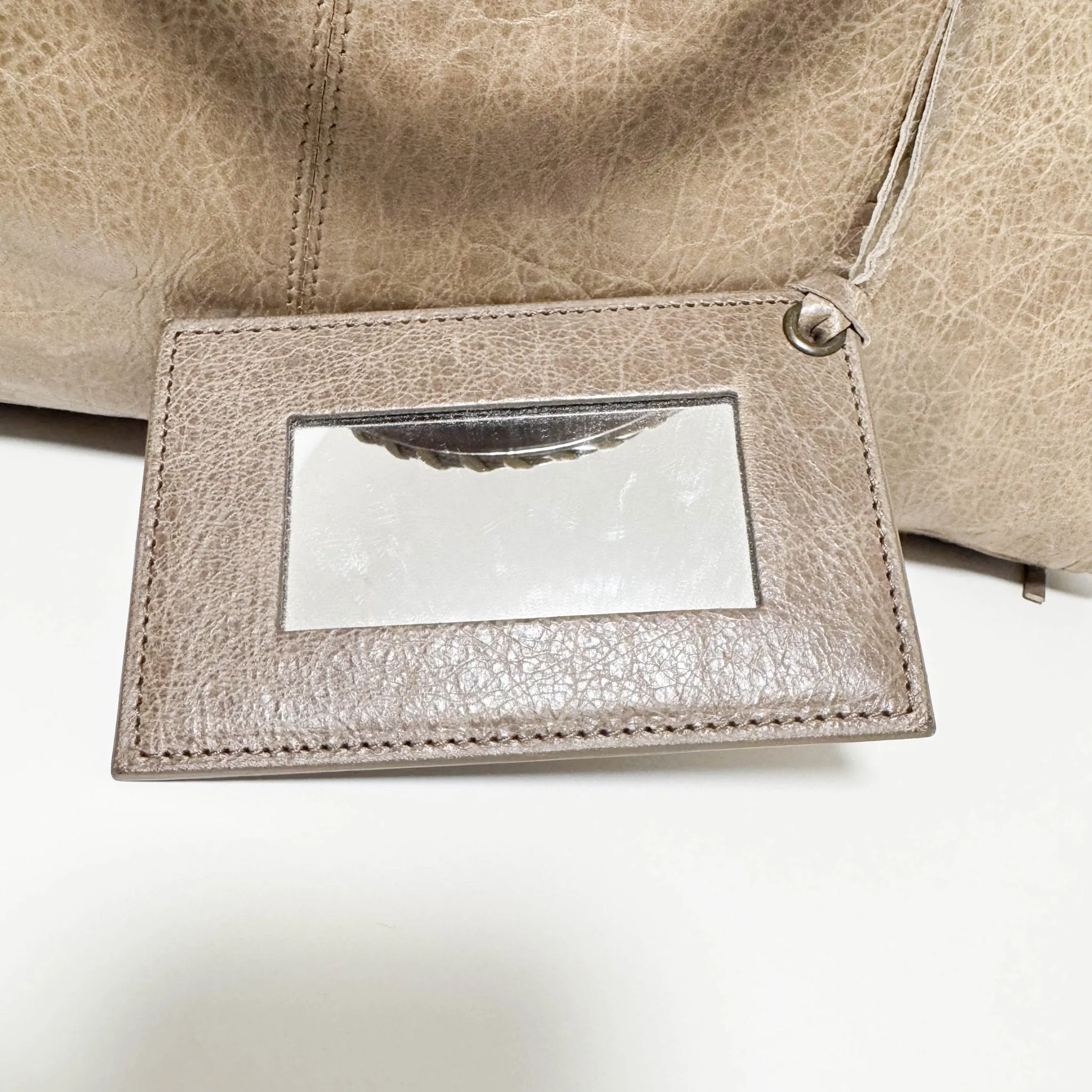 City Brown Leather Moto Classic Work Bag
