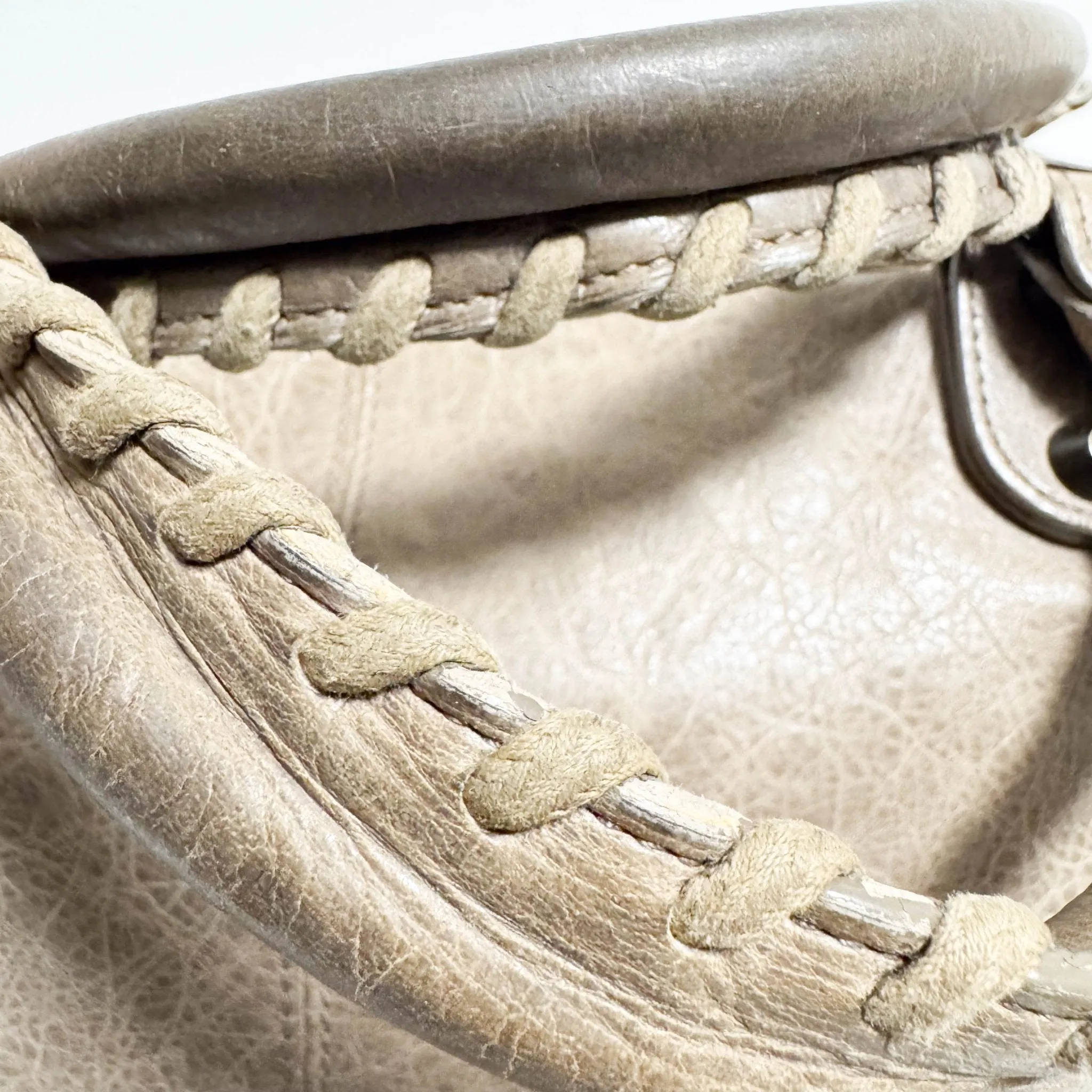 City Brown Leather Moto Classic Work Bag