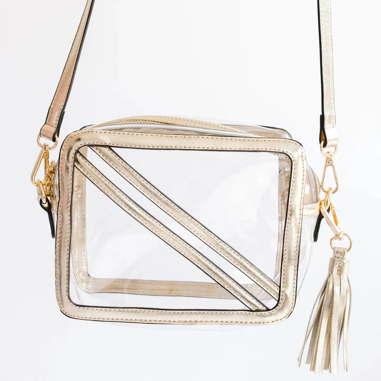 Cline Clear Bag-Gold