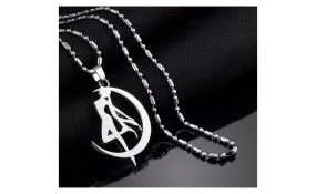 Cosplay Sailor Moon Long Metal Chain Pendant Necklace For Women