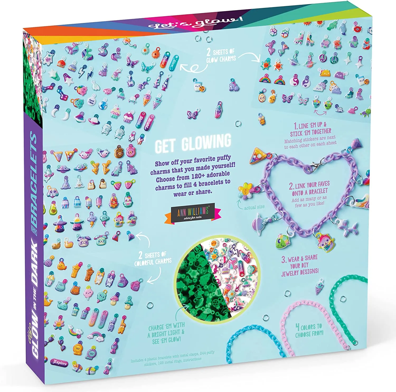Craft-tastic DIY Glow-in-the-Dark Charm Bracelets Kit