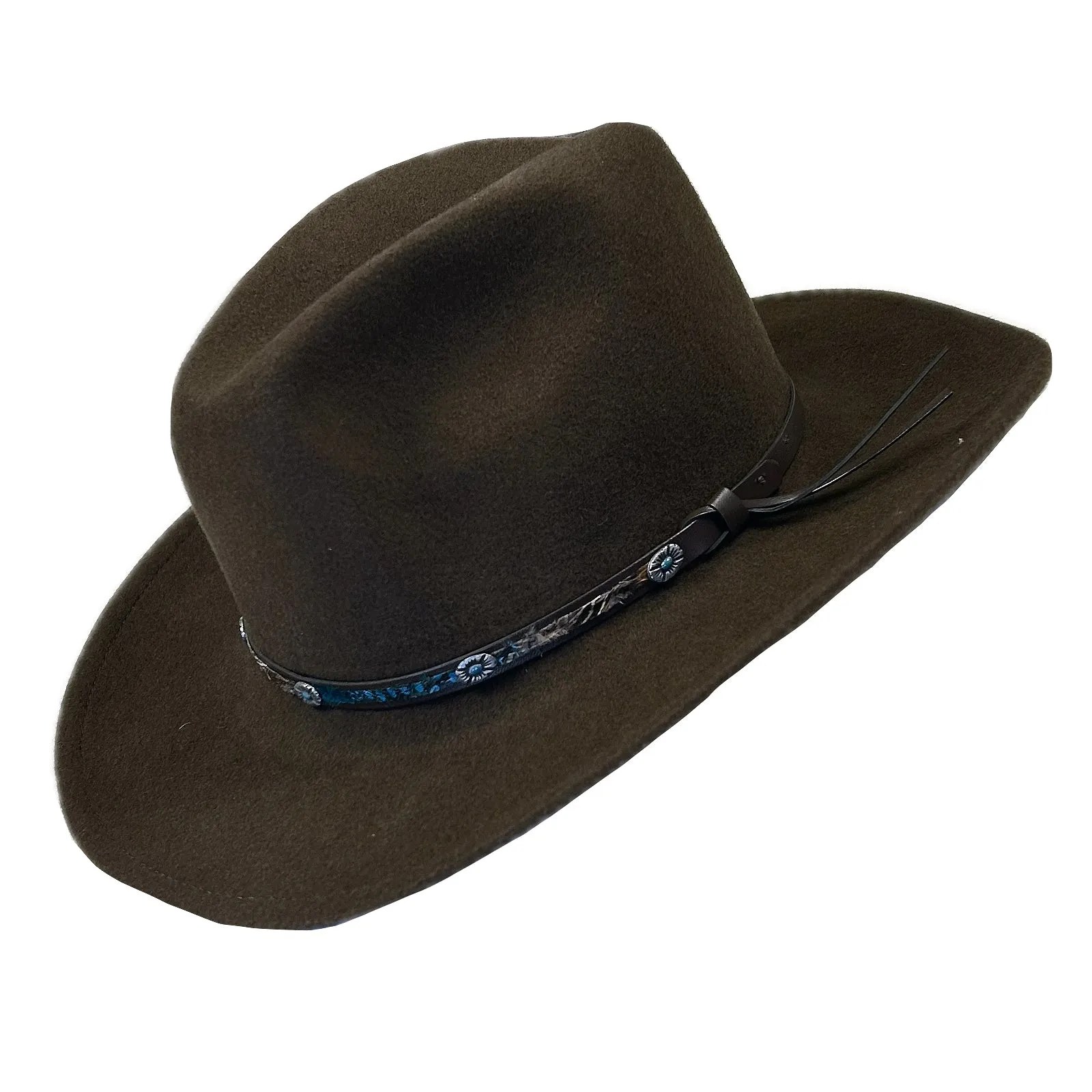 Crushable Brown Felt Denver Western Cowboy Hat