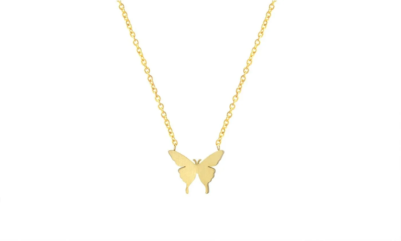 Cute Butterfly Pendant Necklaces for Women