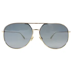Dior Gold and Rhinestone Trim Aviator Sunglasses