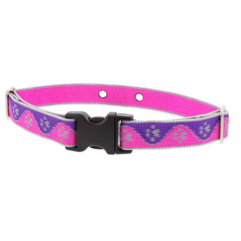 DogWatch Receiver Replacement Collar Wide 1" - Reflective Pink Paws