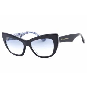 Dolce & Gabbana Women's Sunglasses - Blue On Blue Maiolica Cat Eye | 0DG4417 341419