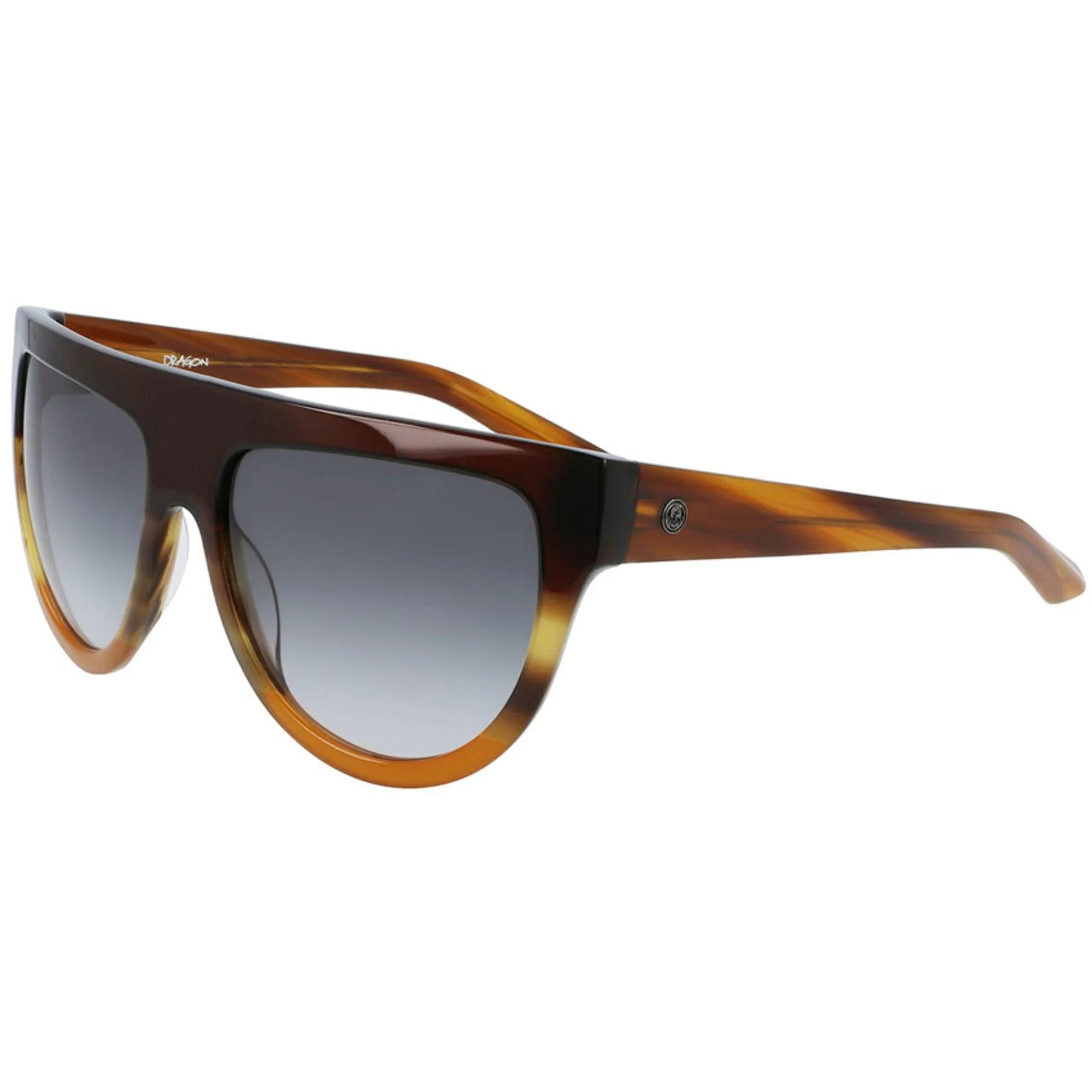 Dragon Unisex Sunglasses - Dark Brown Horn Gradient Frame | DRAGON DR DUSK LL 259