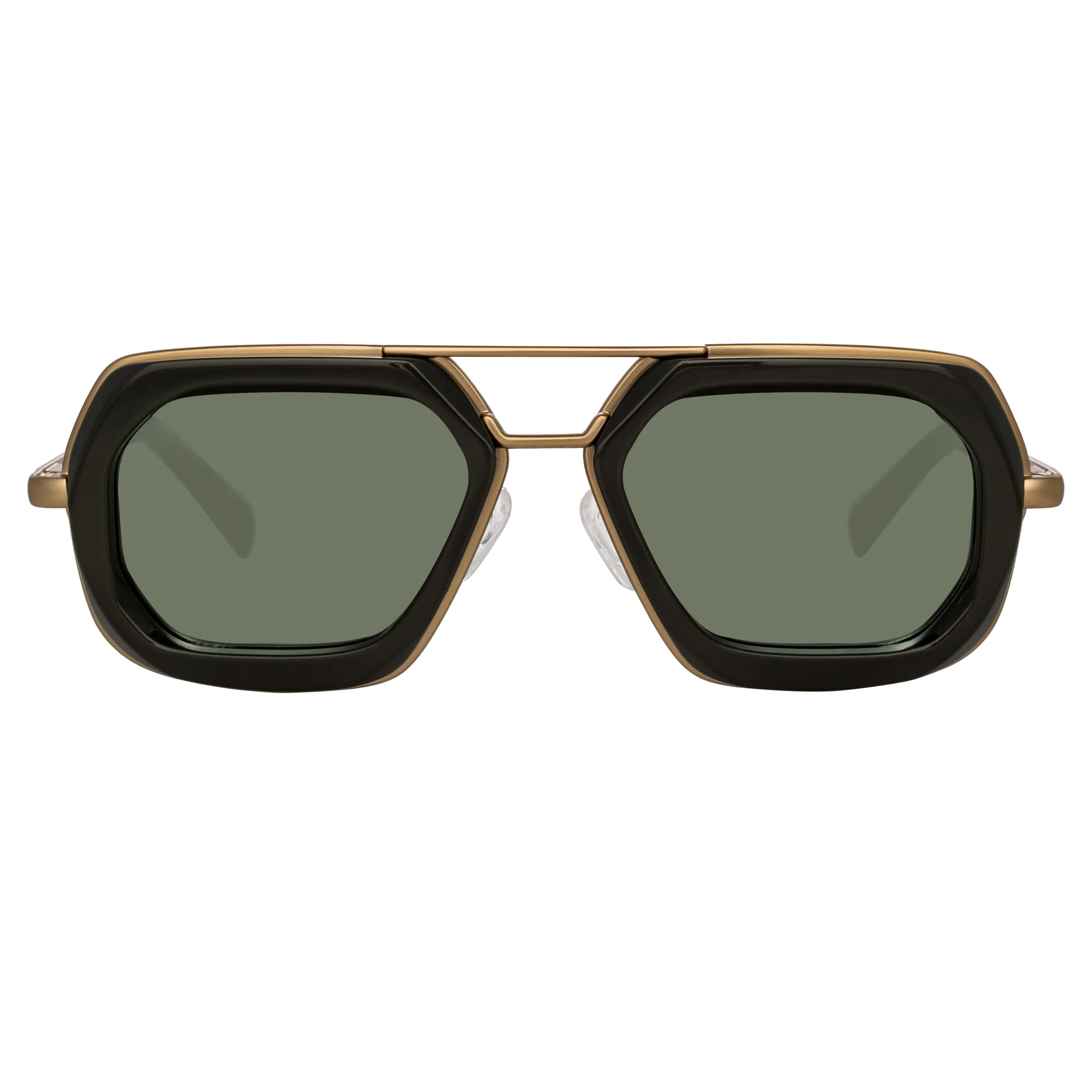 Dries Van Noten Aviator Sunglasses in Gold