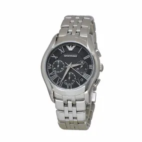 Emporio Armani Classic Black Dial Stainless Steel Chronograph Men's Watch AR1791