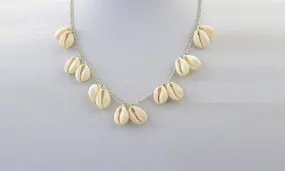 Fashion Bohemian Natural Shell Pendant Clavicle Chain Necklace