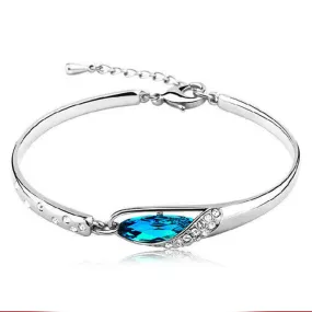 Fashion crystal bracelet for women vintage 925 sterling silver bracelet fashion jewelry romantic gift for Women