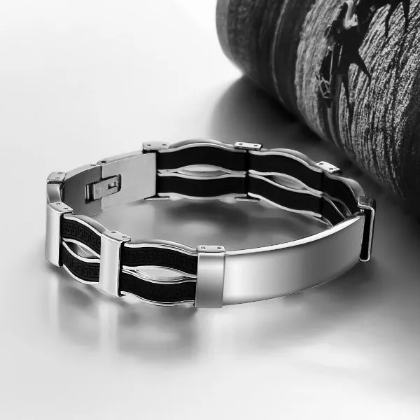 Fashion Steel Men Bracelet Casual 304L Stainless Steel Bracelet For Men