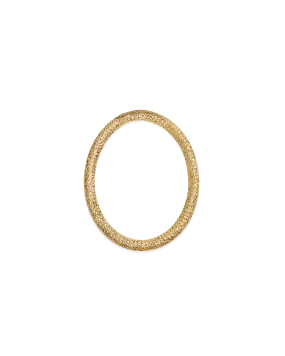 Florentine Finish Large Oval Link