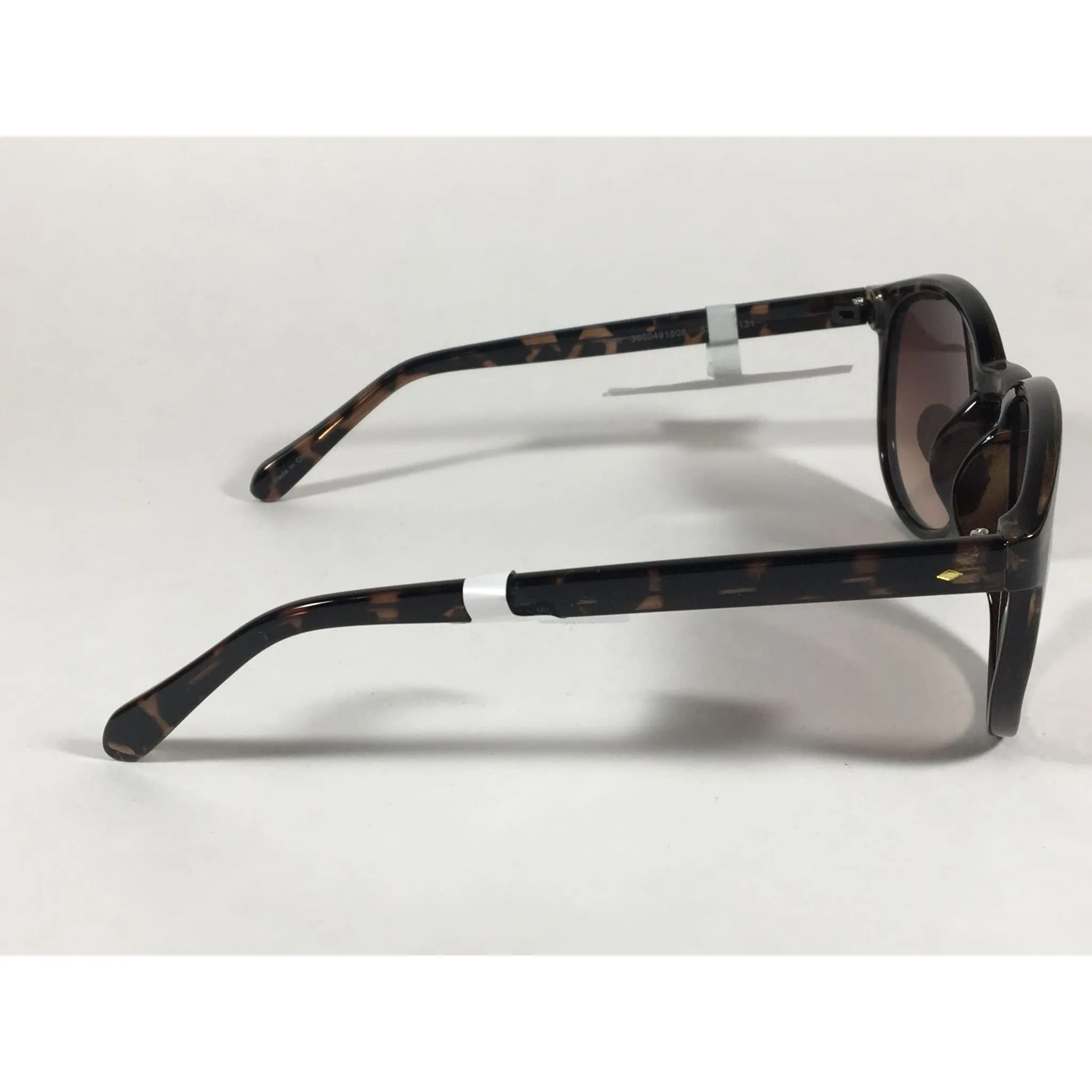 Fossil FW95 Aviator Keyhole Sunglasses Brown Tortoise Frame Brown Gradient Lens