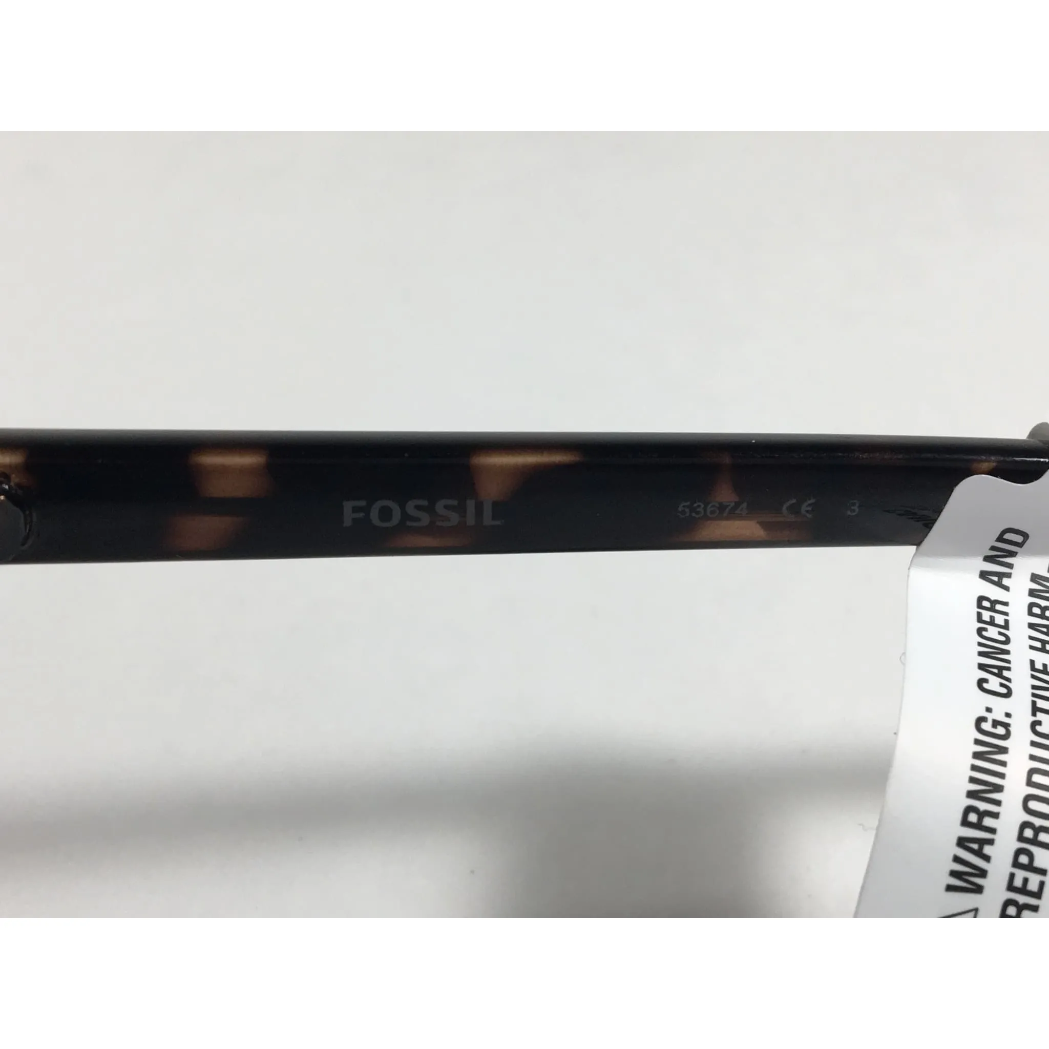 Fossil FW95 Aviator Keyhole Sunglasses Brown Tortoise Frame Brown Gradient Lens