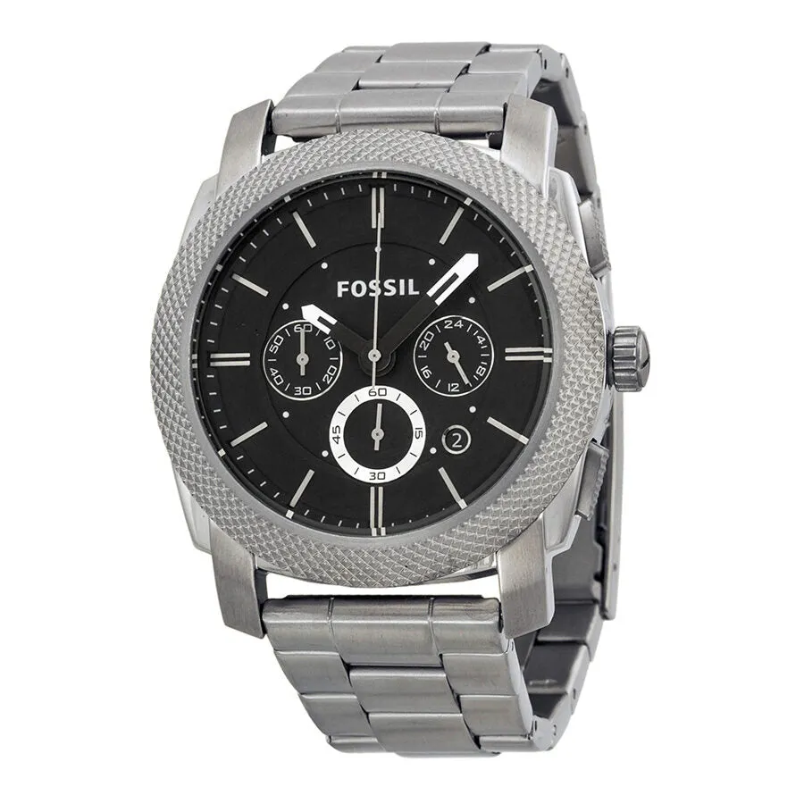 Fossil Machine Chronograph Black Dial Stainless Steel Men's Watch FS4776