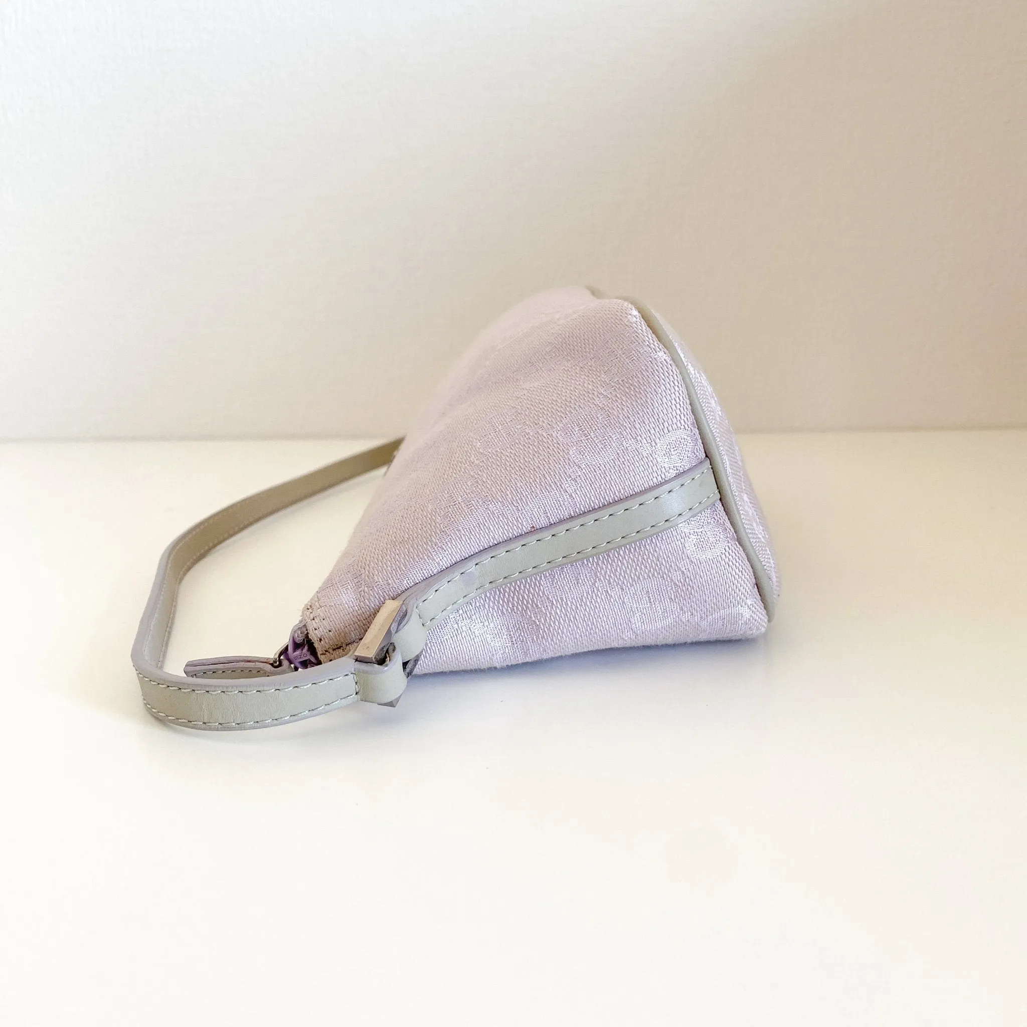 GG Canvas Mini Pochette Pouch Bag Lilac Purple