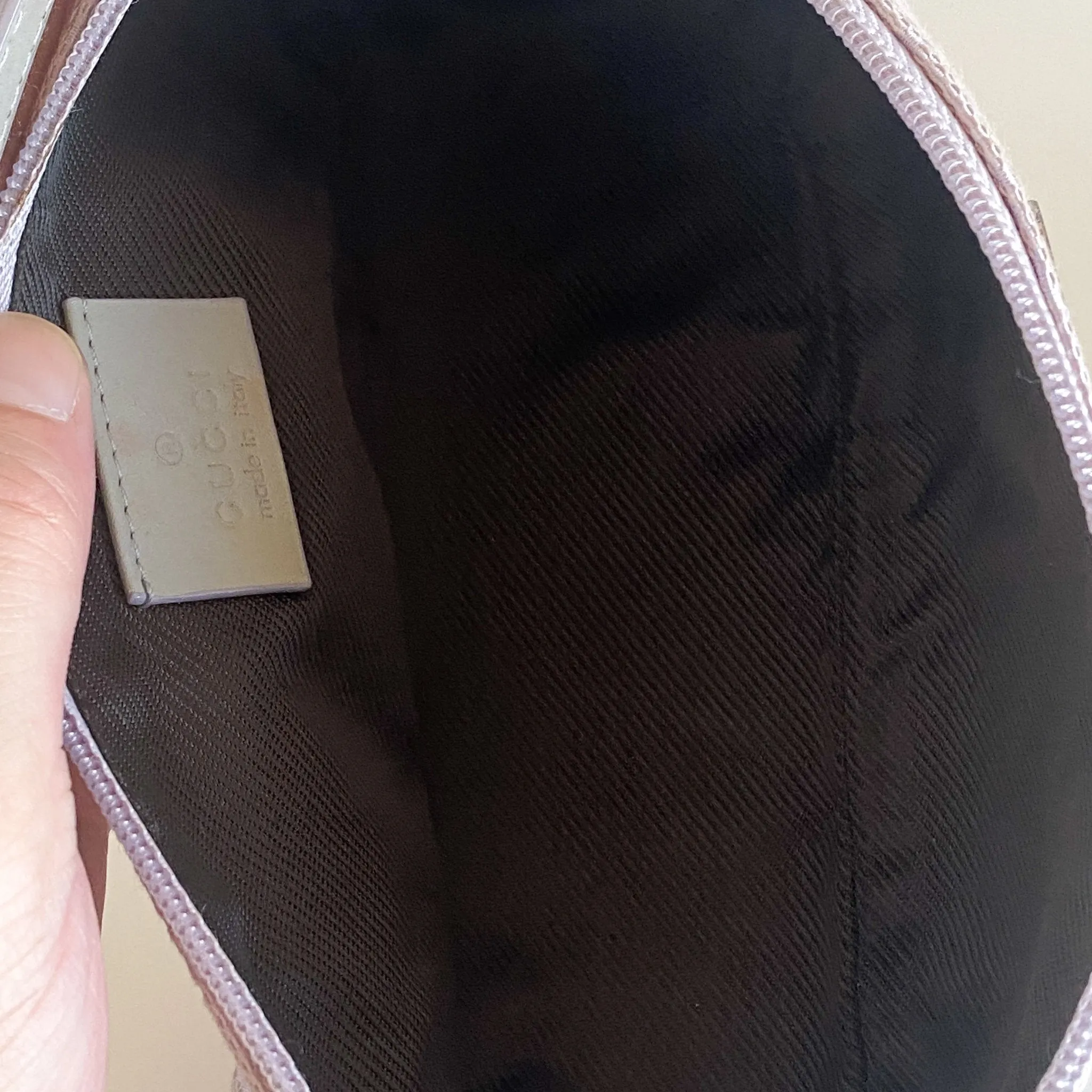 GG Canvas Mini Pochette Pouch Bag Lilac Purple