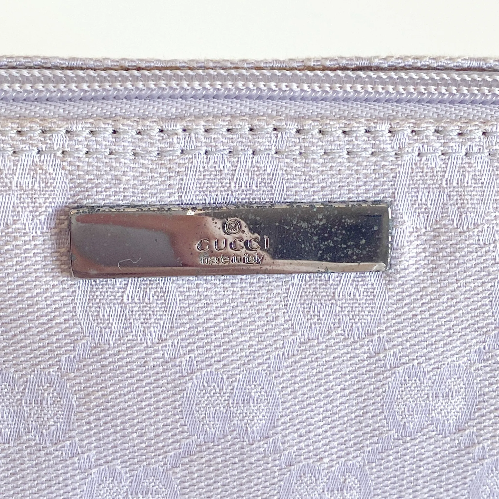 GG Canvas Mini Pochette Pouch Bag Lilac Purple