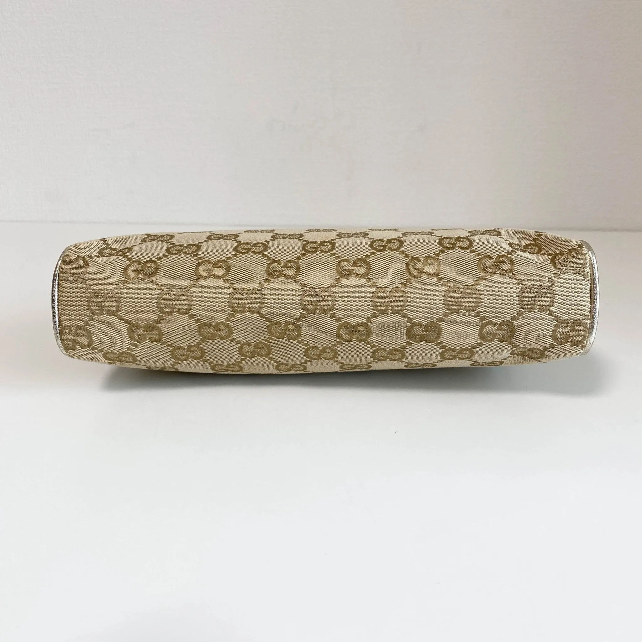 GG Canvas Pochette Bag Beige Gold