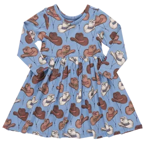 Girls Steph Dress - Cowboy Hats