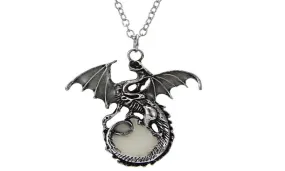 Glow In Dark Luminous Dragon Punk Pendant Necklace
