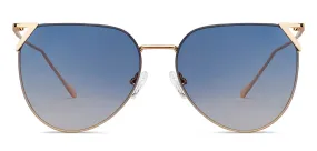 Gold Aviator Full Rim Unisex Sunglasses by Vincent Chase-151081