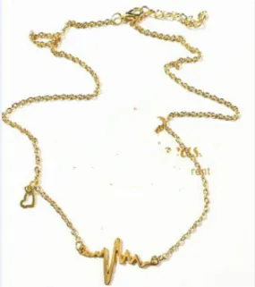 Gold Charm Pendant Necklace