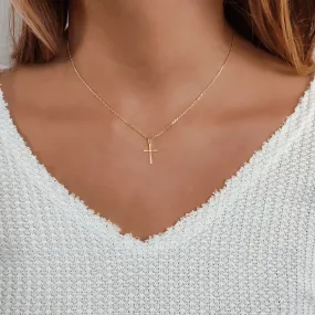Gold Cross Necklace